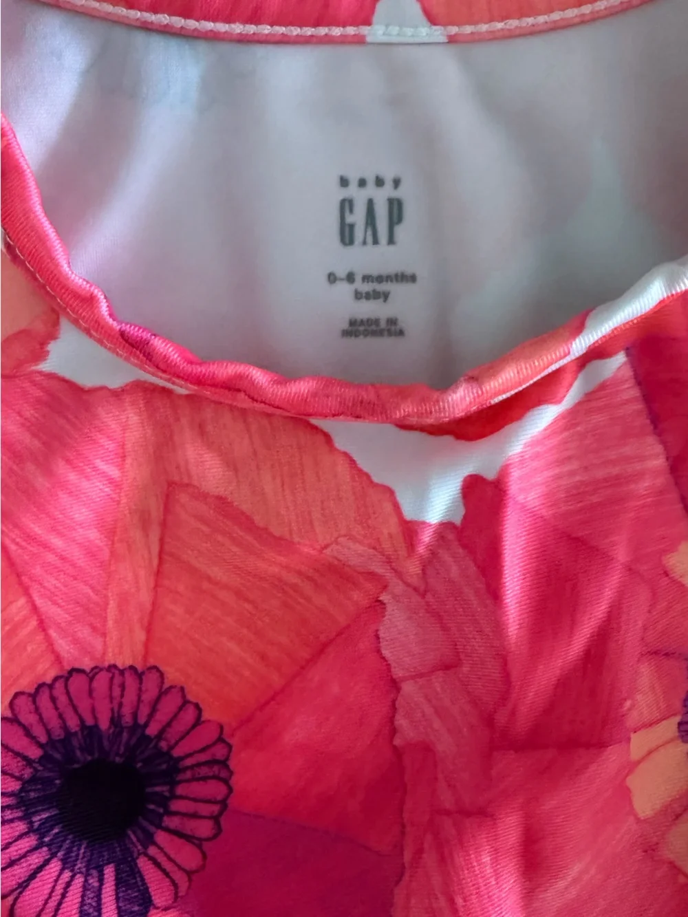 GAP Hot Pink Floral Long-Sleeve Two-Piece Swim Set